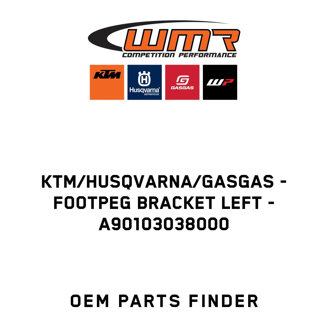 KTM/Husqvarna/GASGAS - Footpeg bracket left - A90103038000