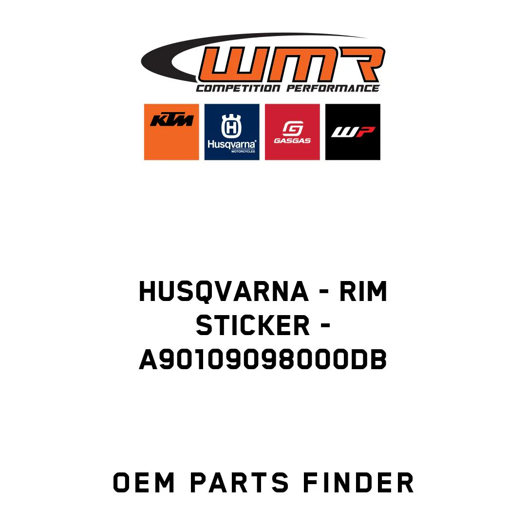 Husqvarna - Rim sticker - A90109098000DB