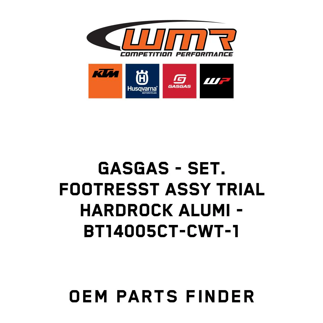 GASGAS - SET. FOOTRESST ASSY TRIAL HARDROCK ALUMI - BT14005CT-CWT-1