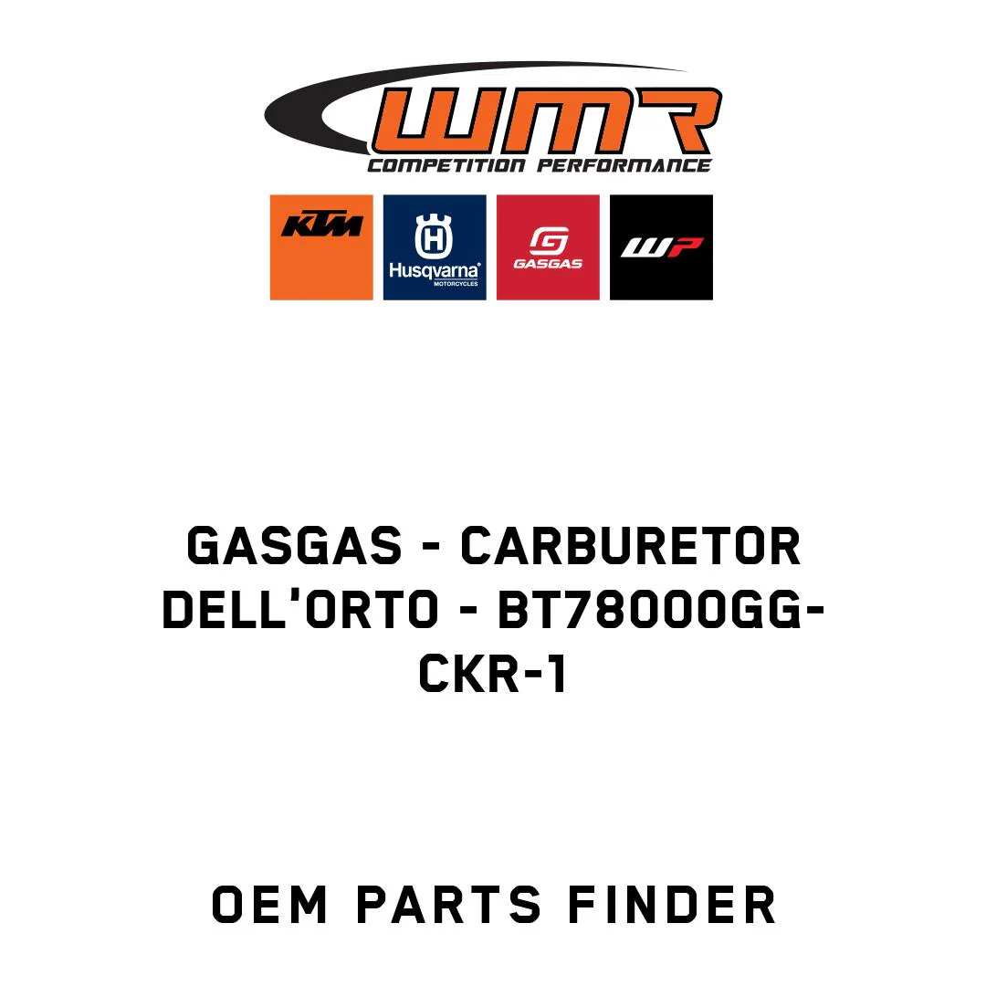 GASGAS - Carburetor Dell'orto - BT78000GG-CKR-1