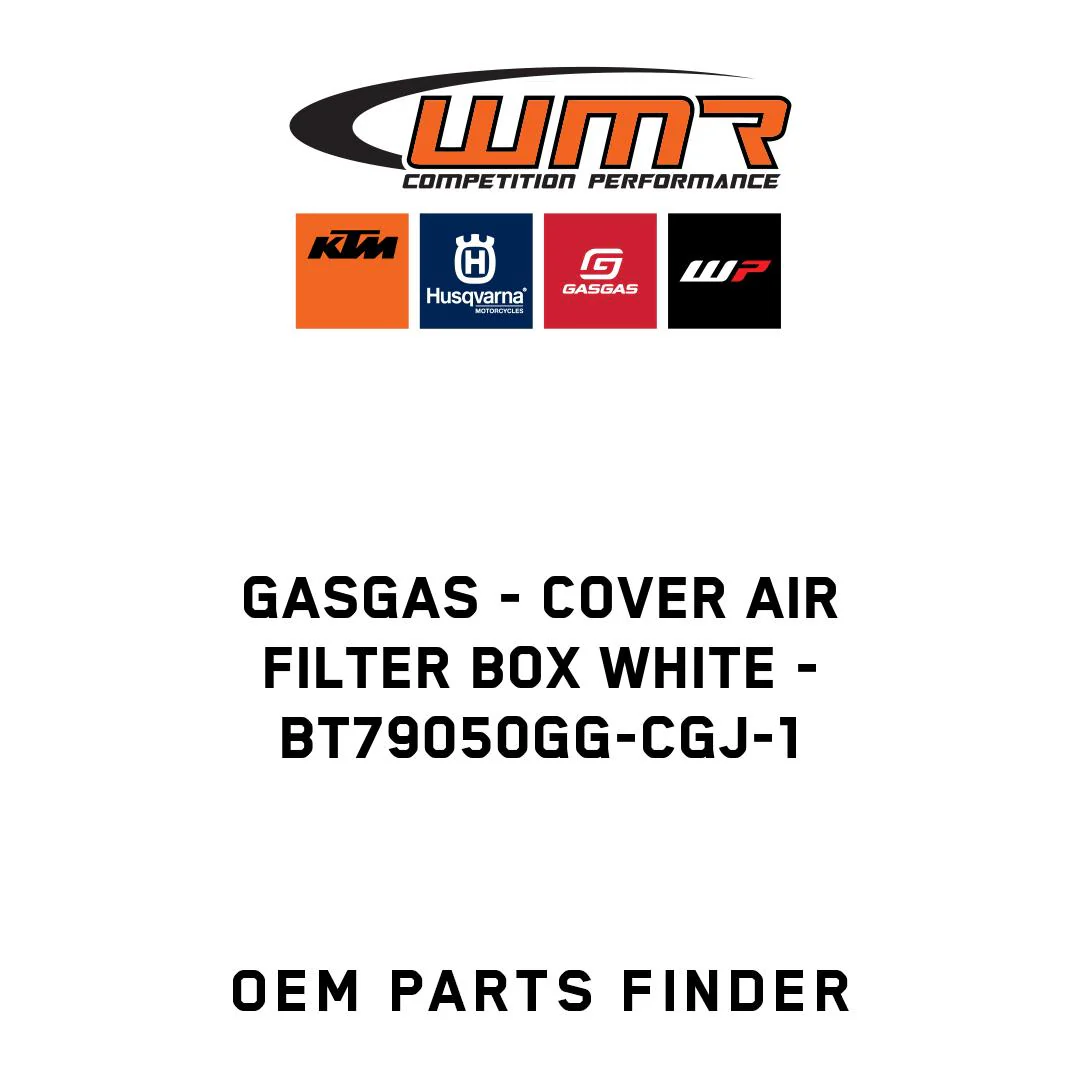 GASGAS - cover air filter box white - BT79050GG-CGJ-1
