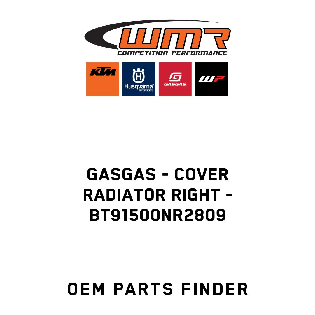 GASGAS - Cover radiator right - BT91500NR2809
