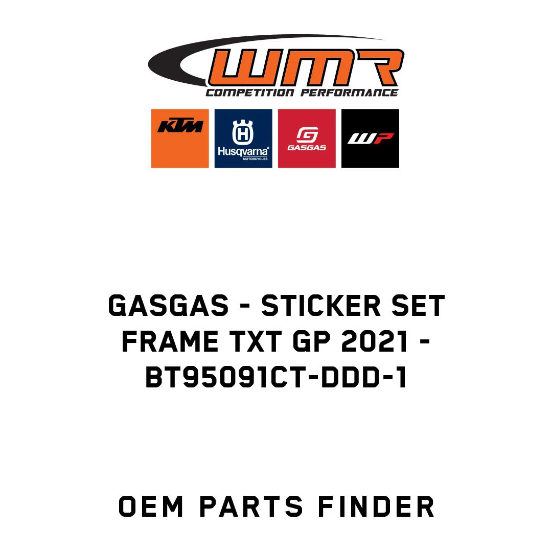 GASGAS - sticker set Frame TXT GP 2021 - BT95091CT-DDD-1