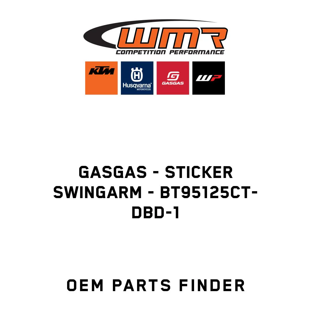GASGAS - Sticker swingarm - BT95125CT-DBD-1