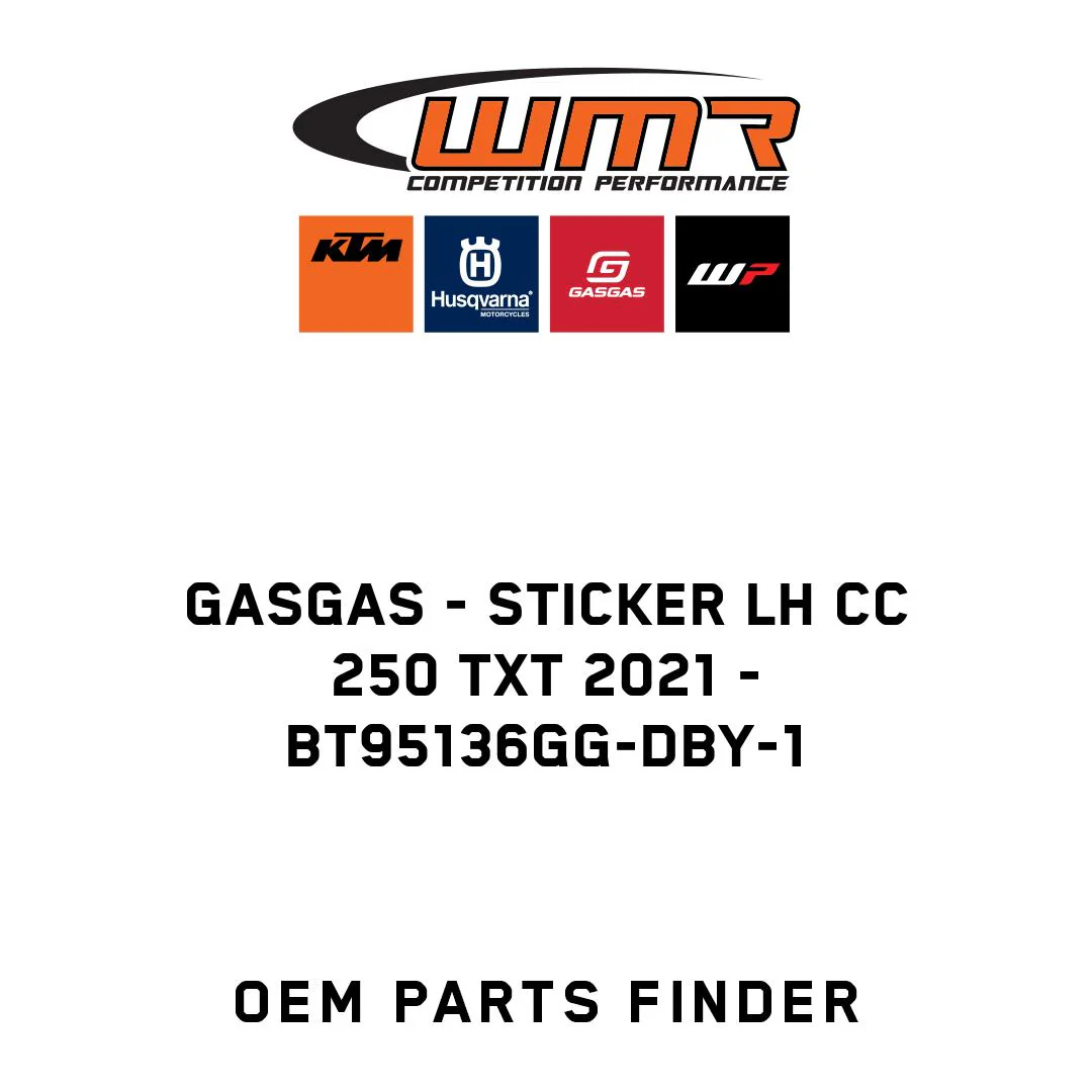 GASGAS - sticker lh CC 250 TXT 2021 - BT95136GG-DBY-1