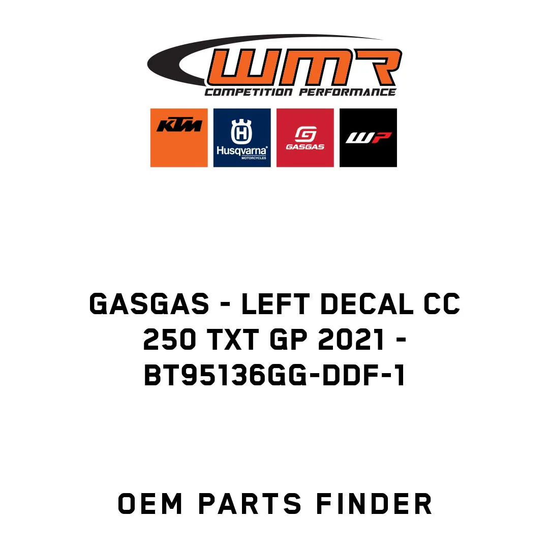 GASGAS - LEFT DECAL CC 250 TXT GP 2021 - BT95136GG-DDF-1