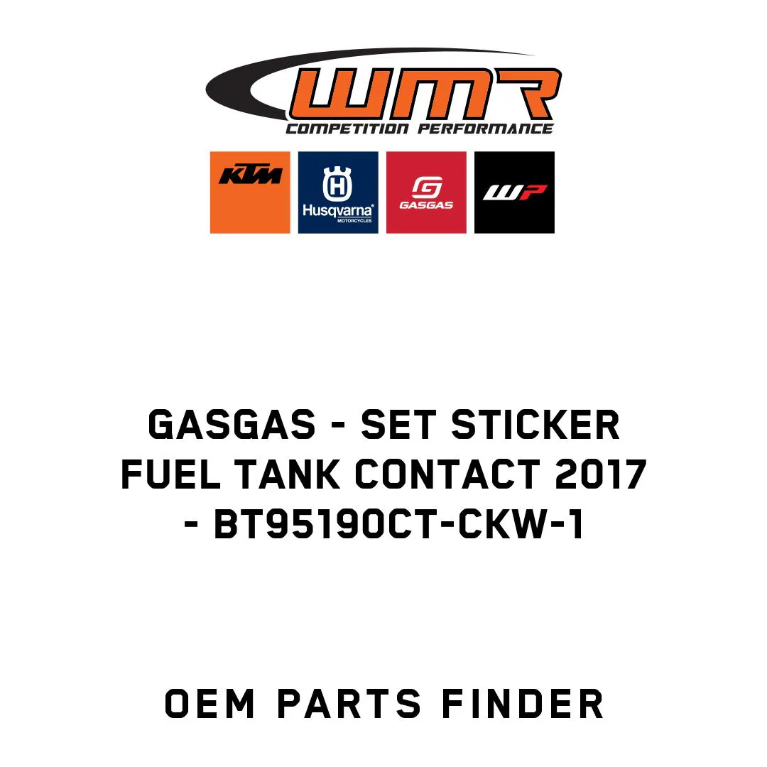 GASGAS - SET STICKER FUEL TANK CONTACT 2017 - BT95190CT-CKW-1