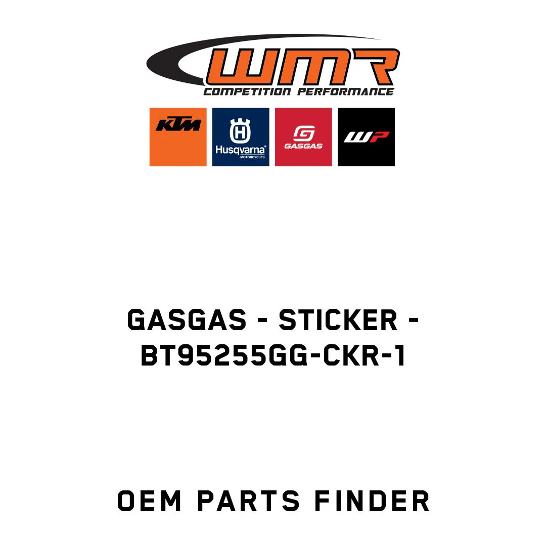 GASGAS - Sticker - BT95255GG-CKR-1