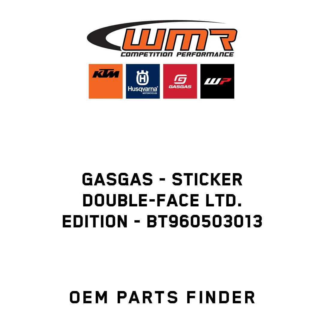 GASGAS - Sticker double-face ltd. Edition - BT960503013