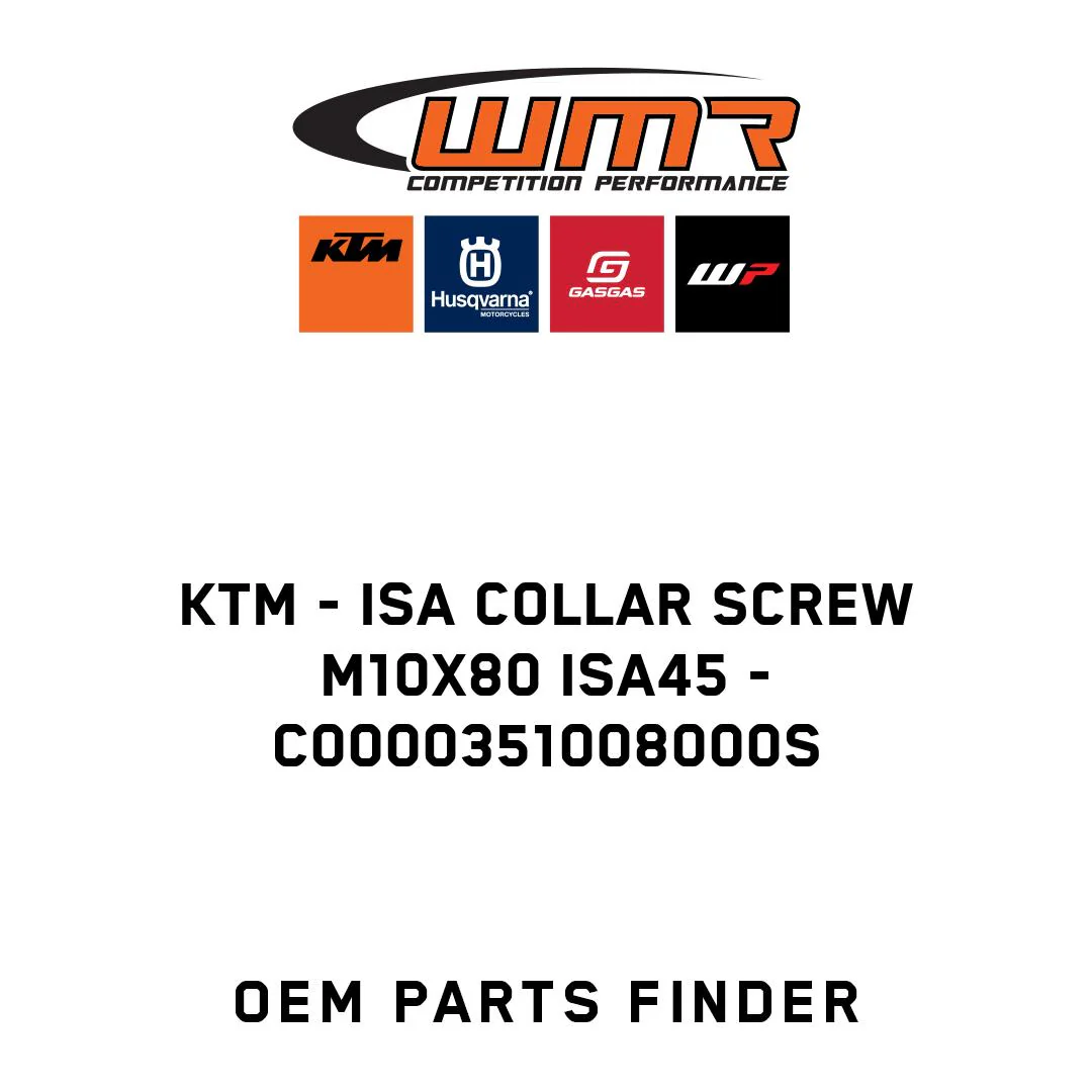 KTM - ISA collar screw M10x80 ISA45 - C0000351008000S