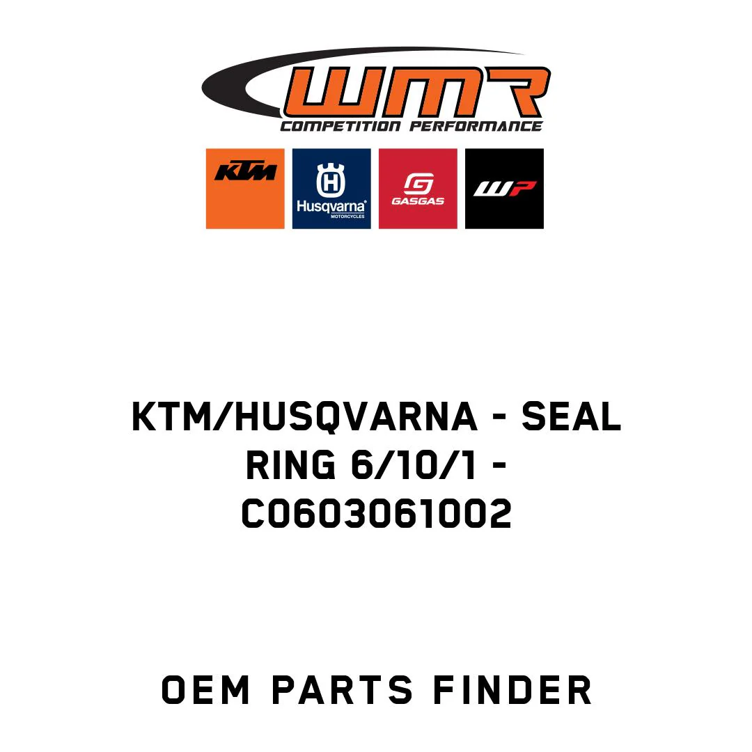 KTM/Husqvarna - Seal ring 6/10/1 - C0603061002