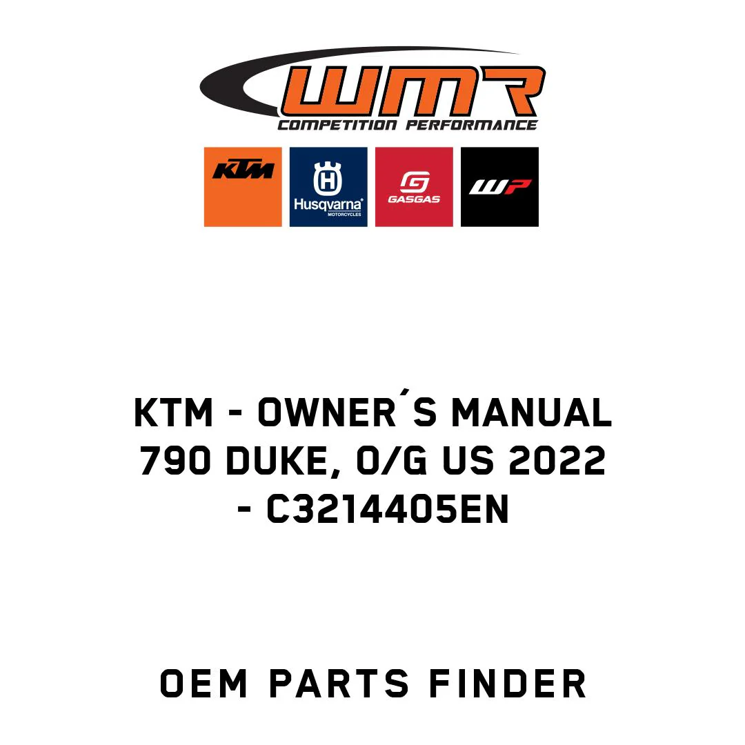 KTM - Owner´s manual 790 Duke, o/g US 2022 - C3214405EN