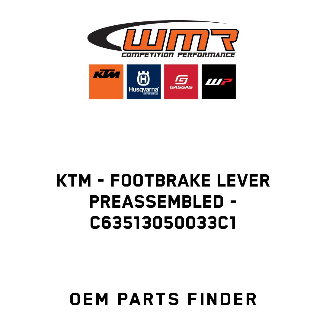 KTM - Footbrake lever preassembled - C63513050033C1