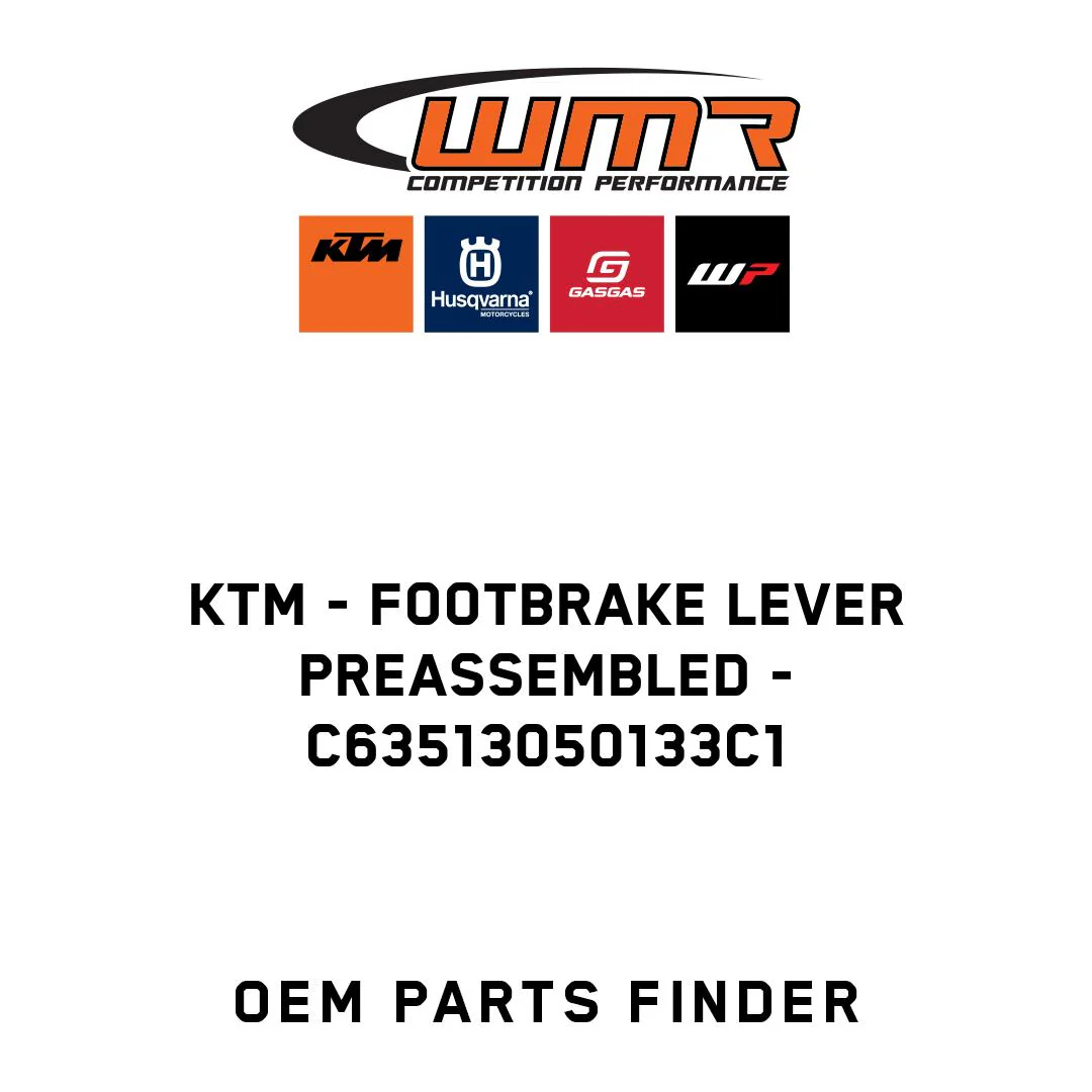KTM - Footbrake lever preassembled - C63513050133C1