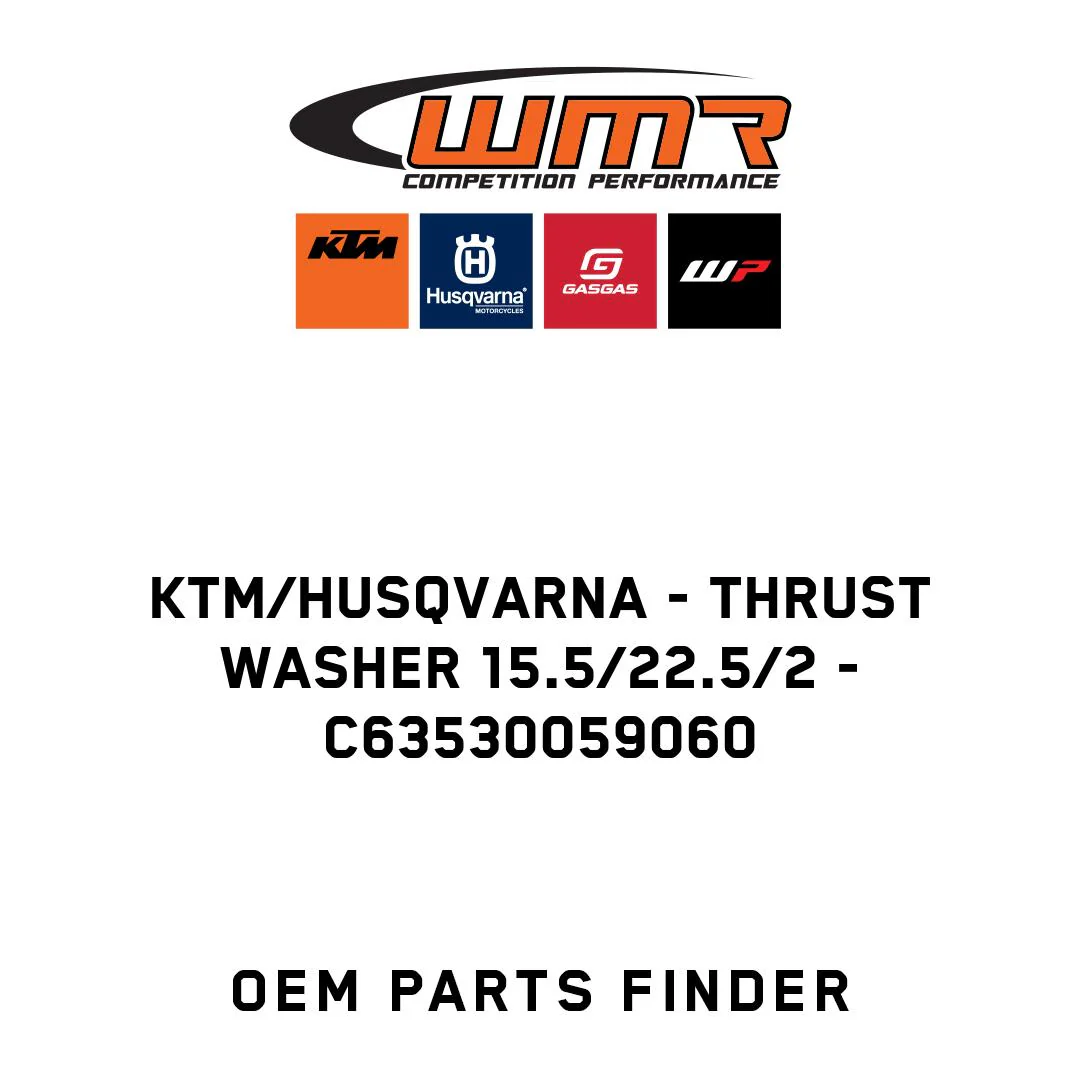 KTM/Husqvarna - thrust washer 15.5/22.5/2 - C63530059060