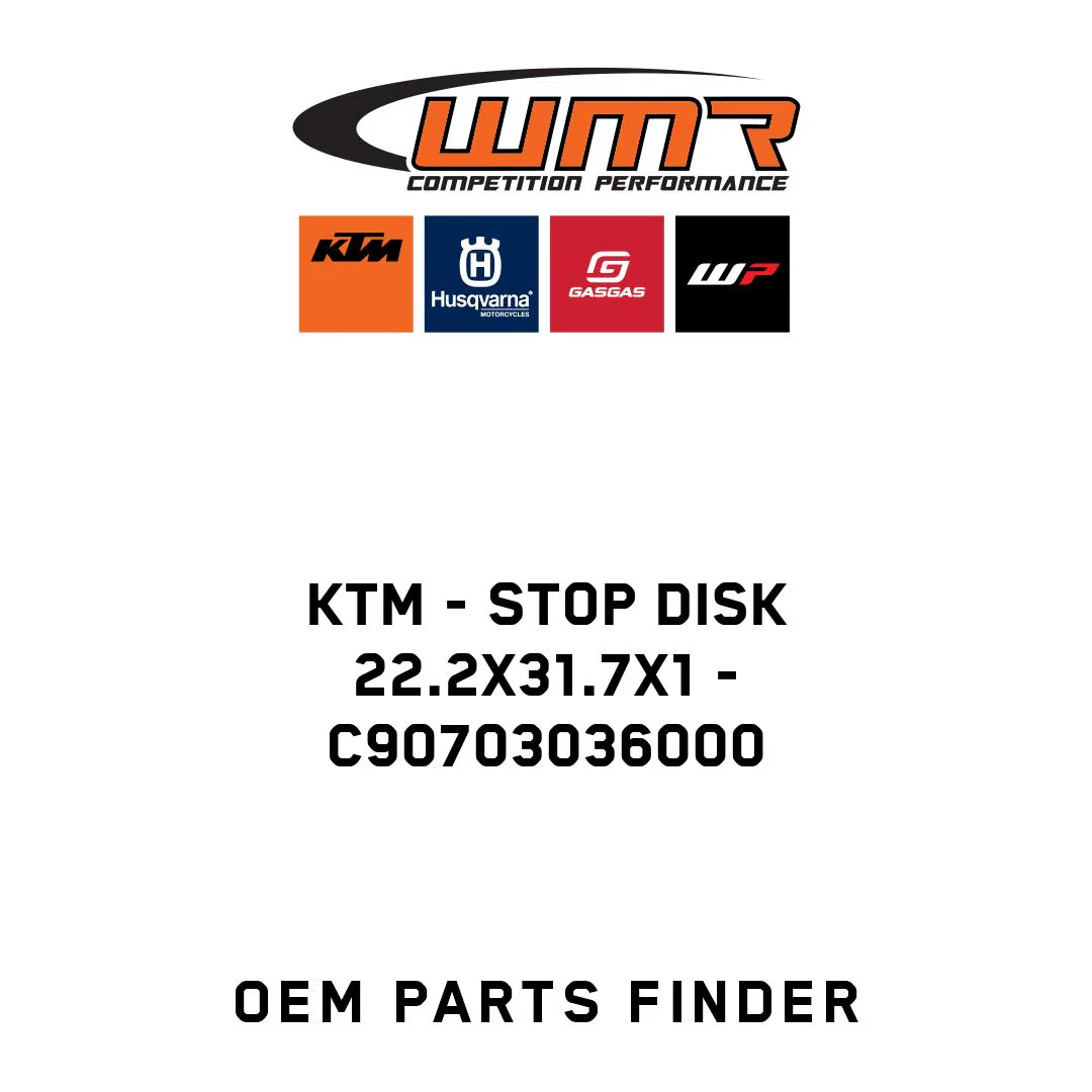 KTM - Stop disk 22.2x31.7x1 - C90703036000