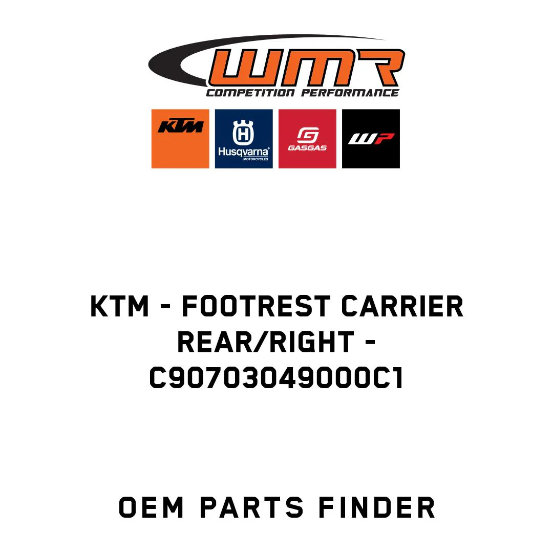KTM - Footrest carrier rear/right - C90703049000C1