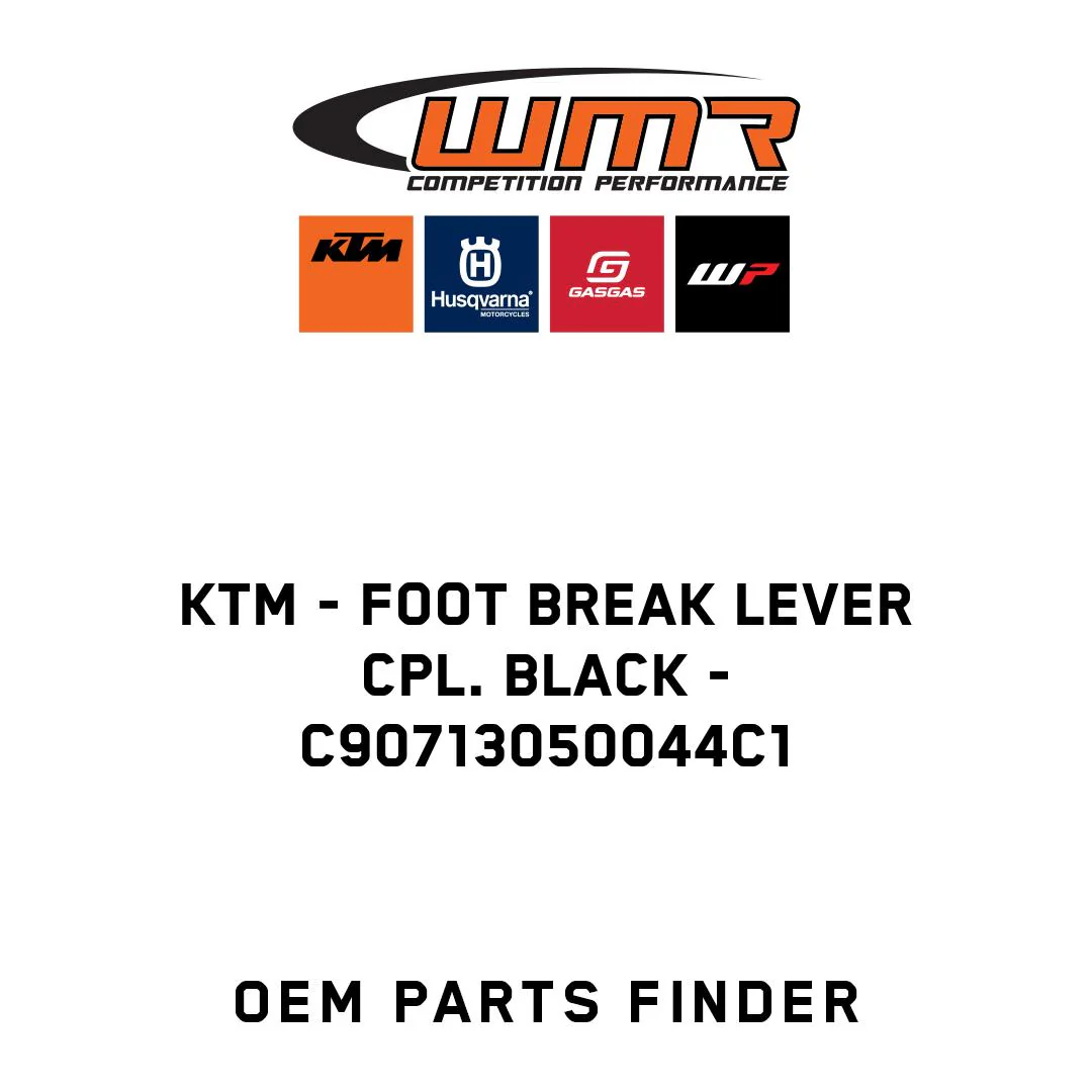 KTM - Foot break lever cpl. black - C90713050044C1