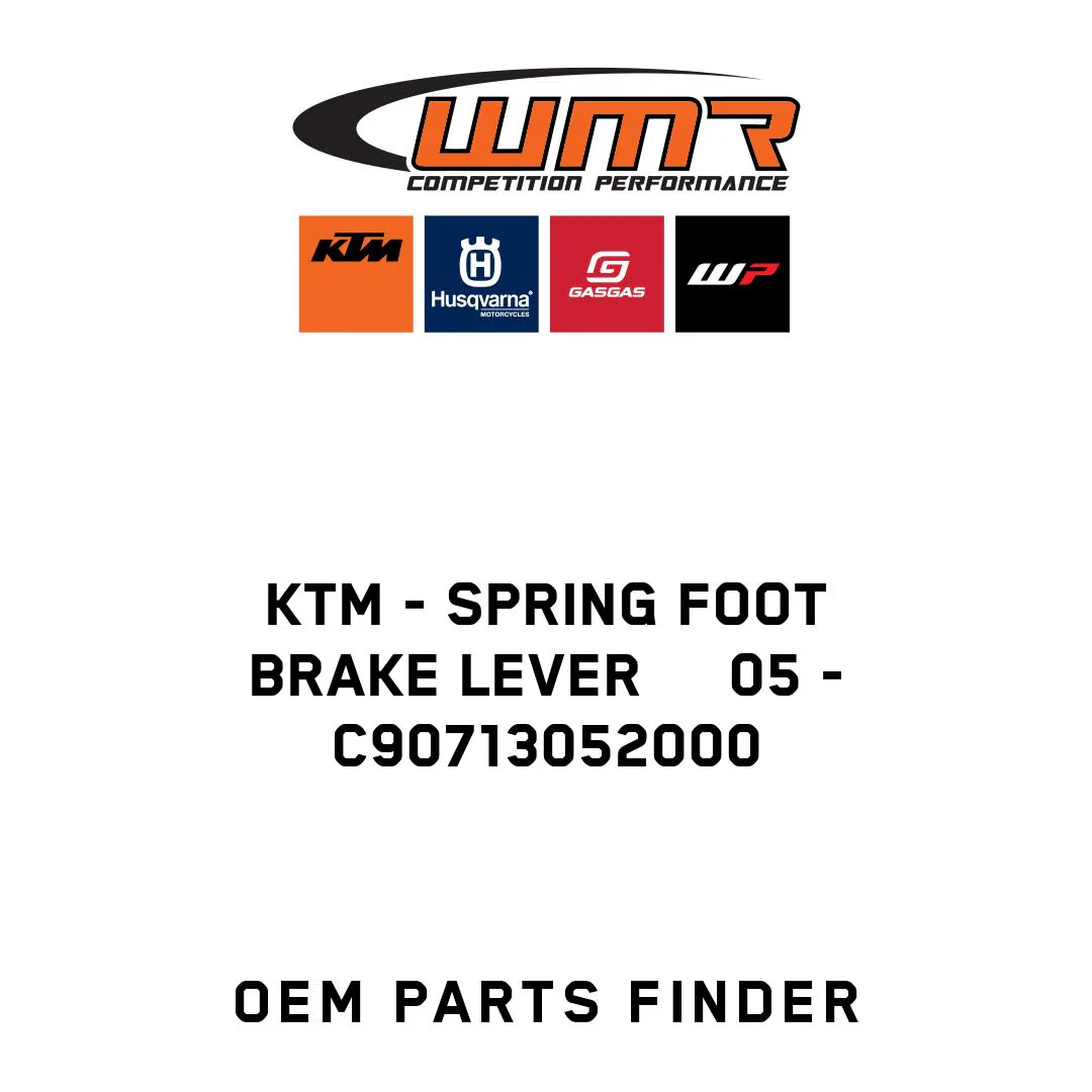 KTM - SPRING FOOT BRAKE LEVER     05 - C90713052000