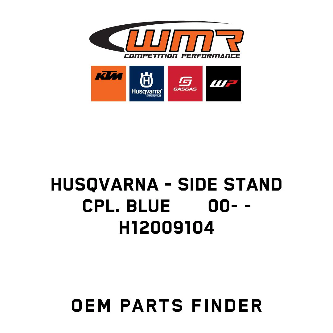 Husqvarna - SIDE STAND CPL. BLUE       00- - H12009104