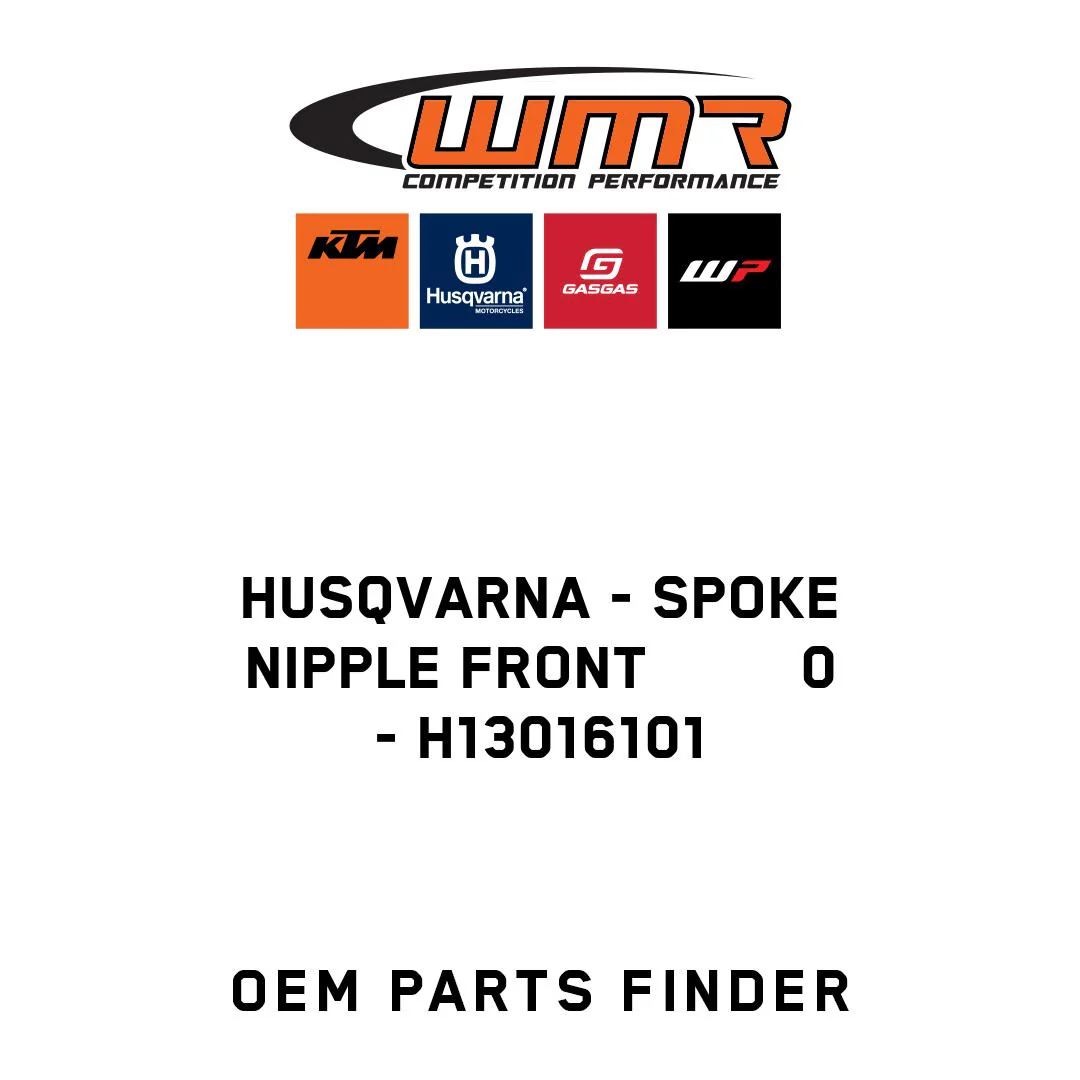 Husqvarna - SPOKE NIPPLE FRONT         0 - H13016101