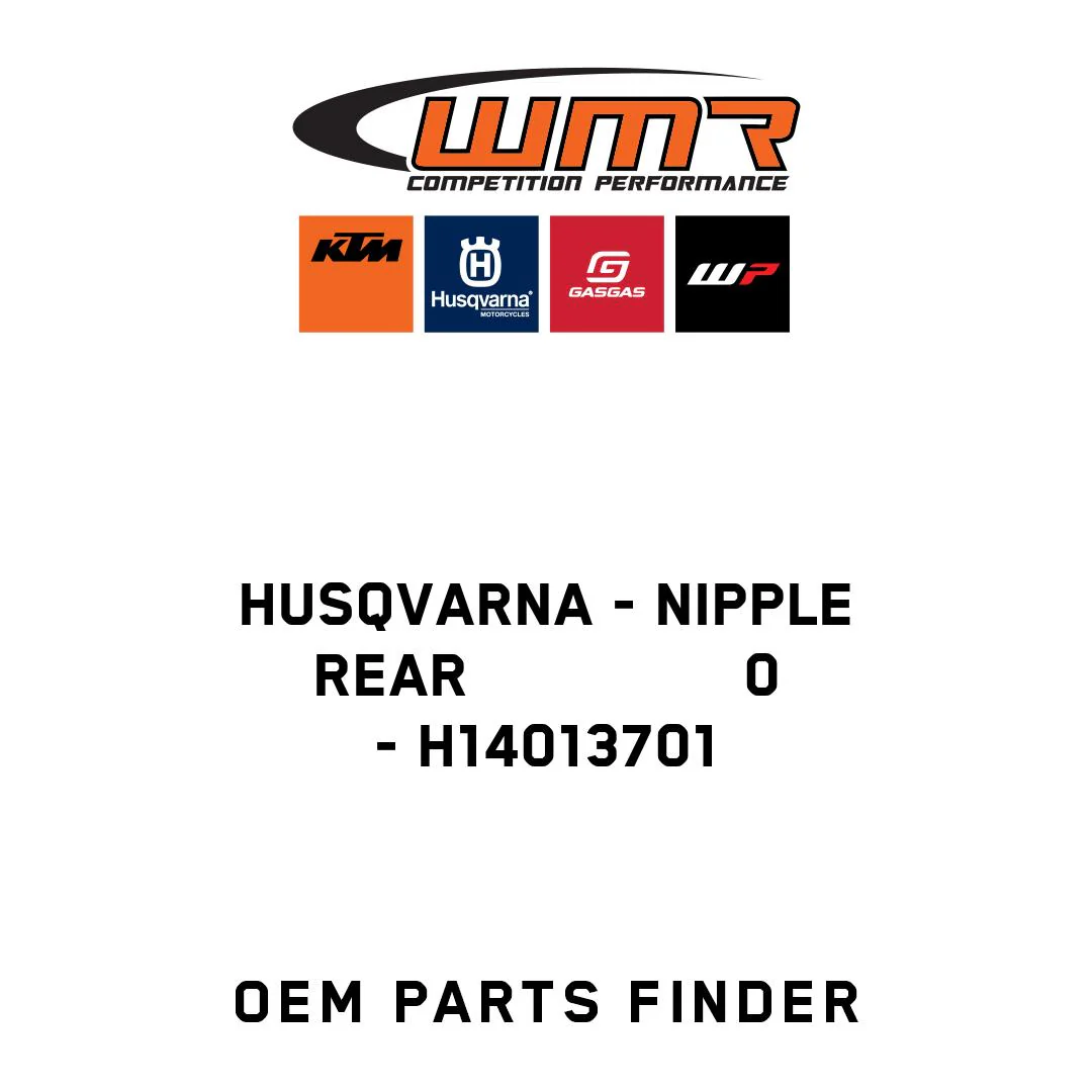Husqvarna - NIPPLE REAR                0 - H14013701