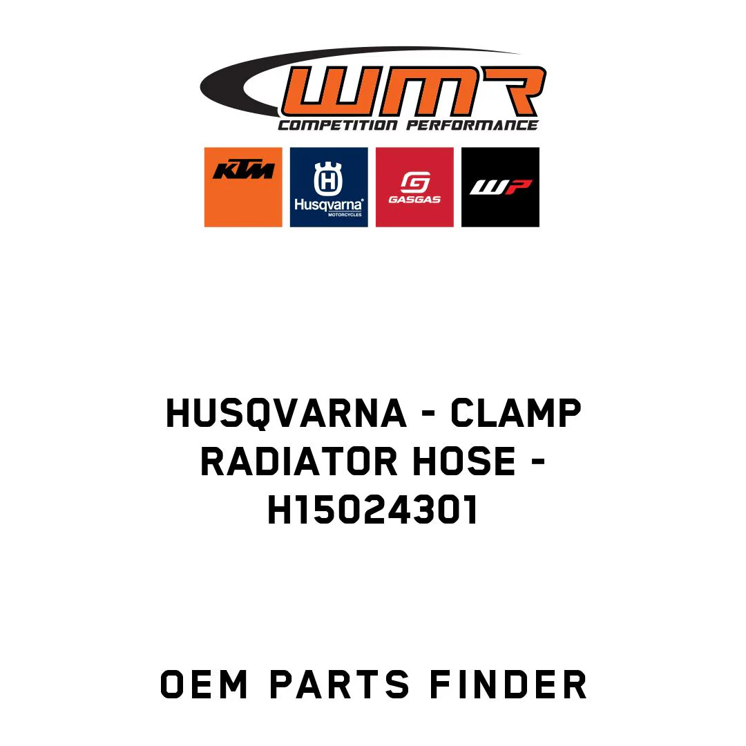 Husqvarna - CLAMP RADIATOR HOSE - H15024301