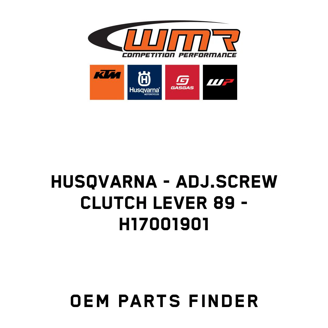 Husqvarna - ADJ.SCREW CLUTCH LEVER 89 - H17001901