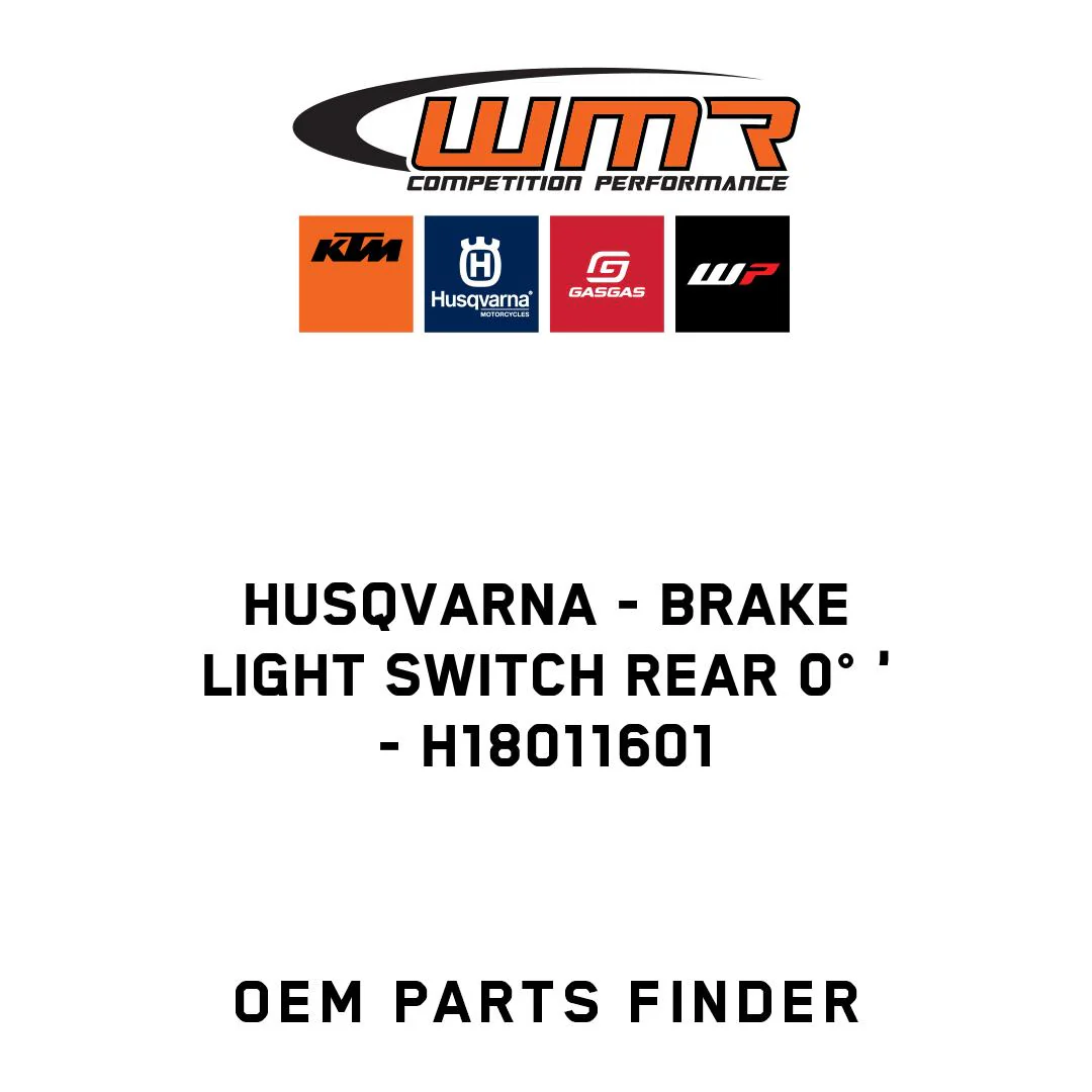 Husqvarna - BRAKE LIGHT SWITCH REAR 0° ' - H18011601