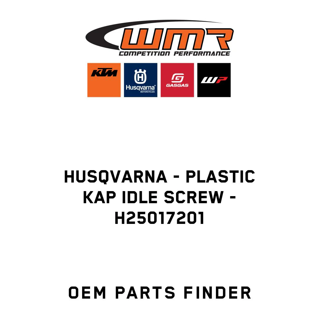 Husqvarna - PLASTIC KAP IDLE SCREW - H25017201