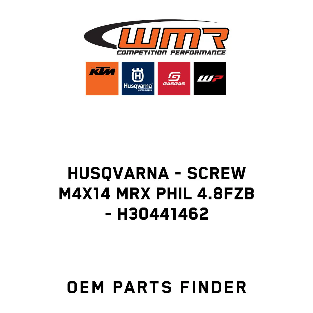 Husqvarna - SCREW M4X14 MRX PHIL 4.8FZB - H30441462