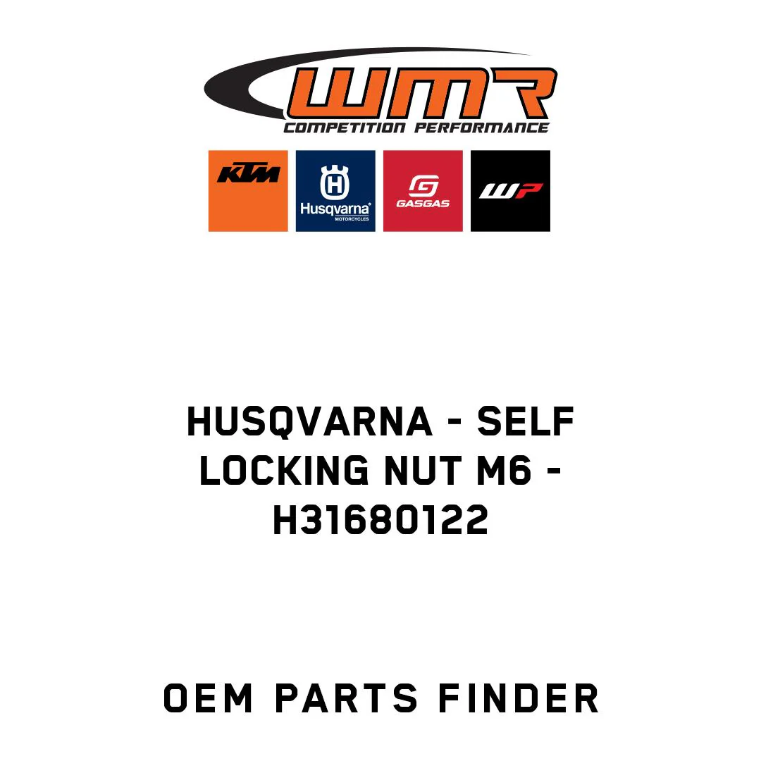 Husqvarna - SELF LOCKING NUT M6 - H31680122