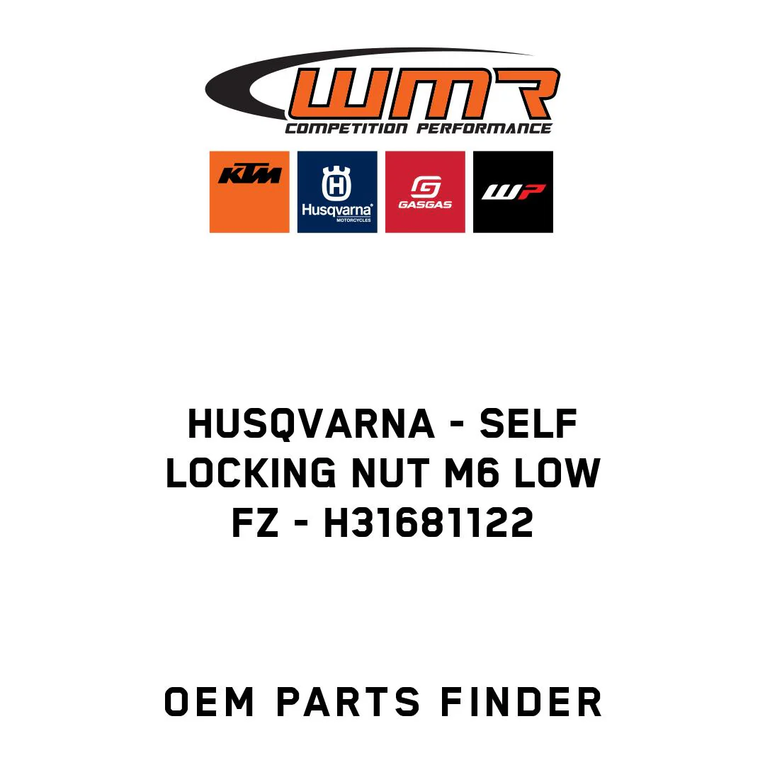 Husqvarna - SELF LOCKING NUT M6 LOW   FZ - H31681122