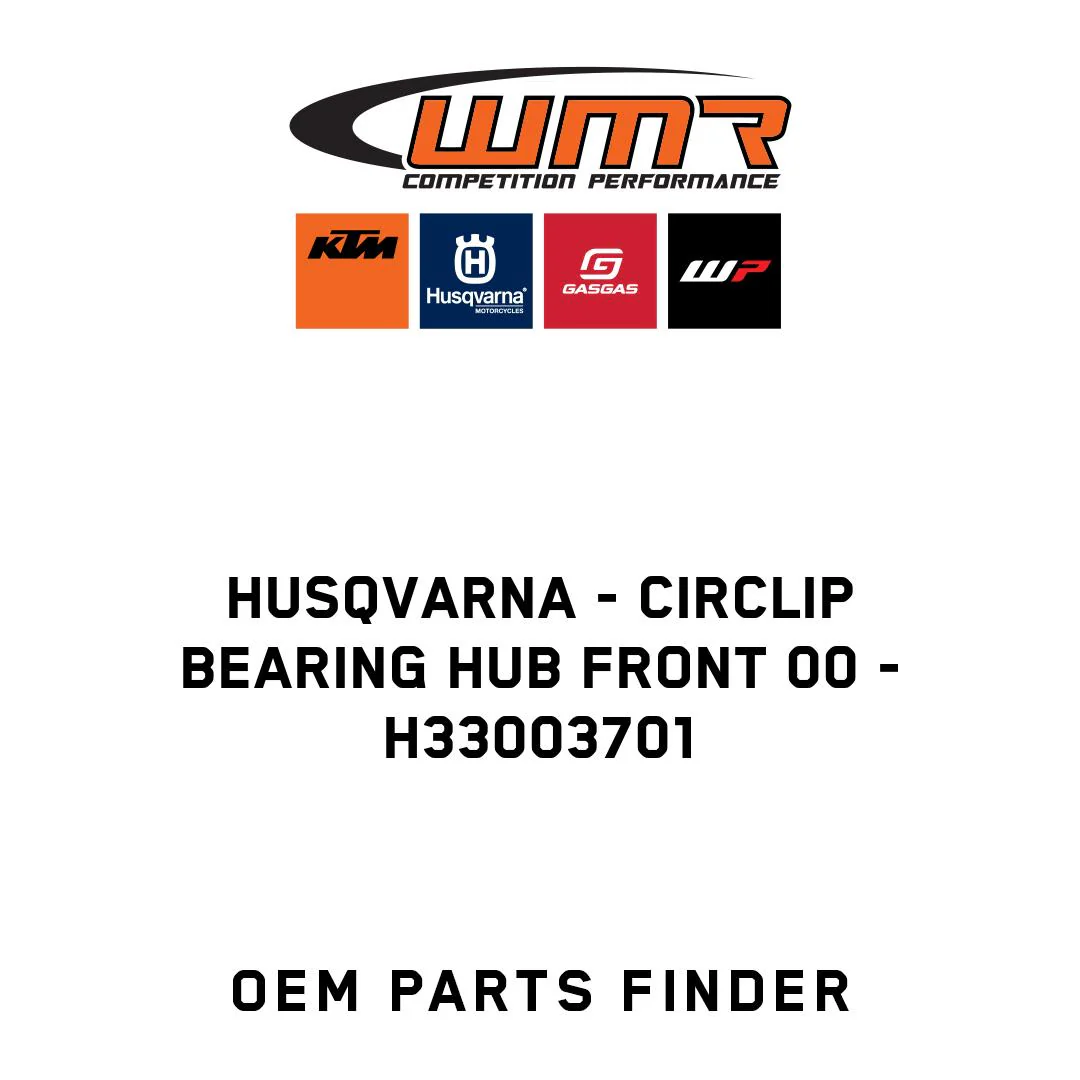 Husqvarna - CIRCLIP BEARING HUB FRONT 00 - H33003701