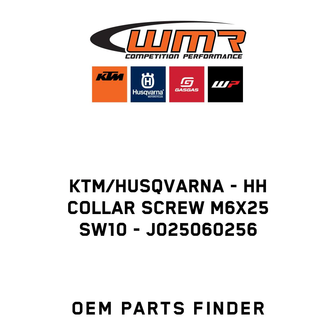 KTM/Husqvarna - HH COLLAR SCREW M6X25 SW10 - J025060256