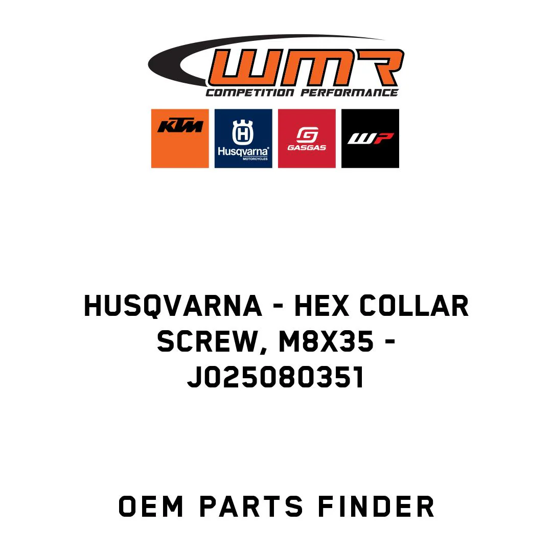 Husqvarna - Hex collar screw, M8x35 - J025080351