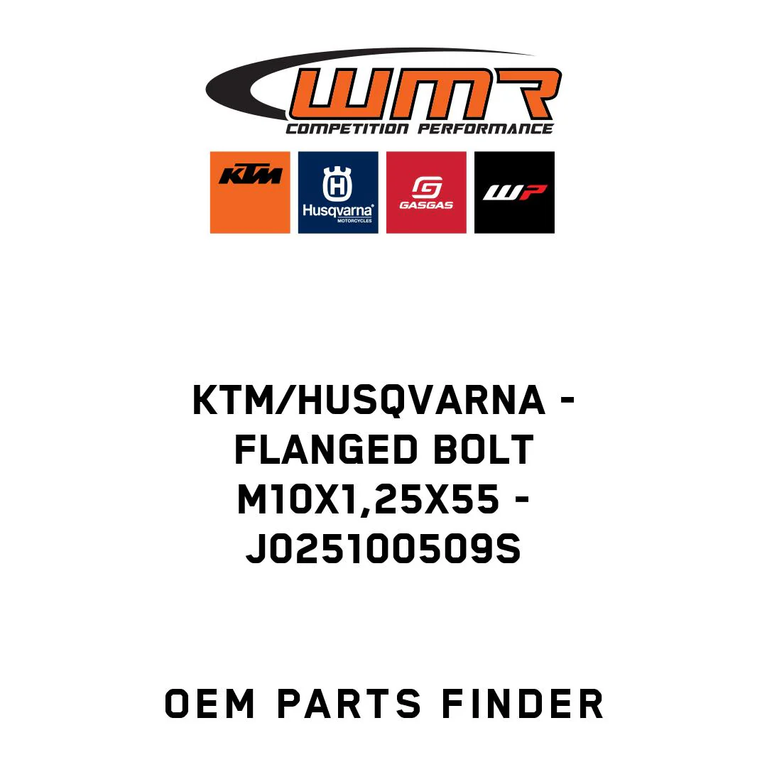 KTM/Husqvarna - FLANGED BOLT M10X1,25X55 - J025100509S