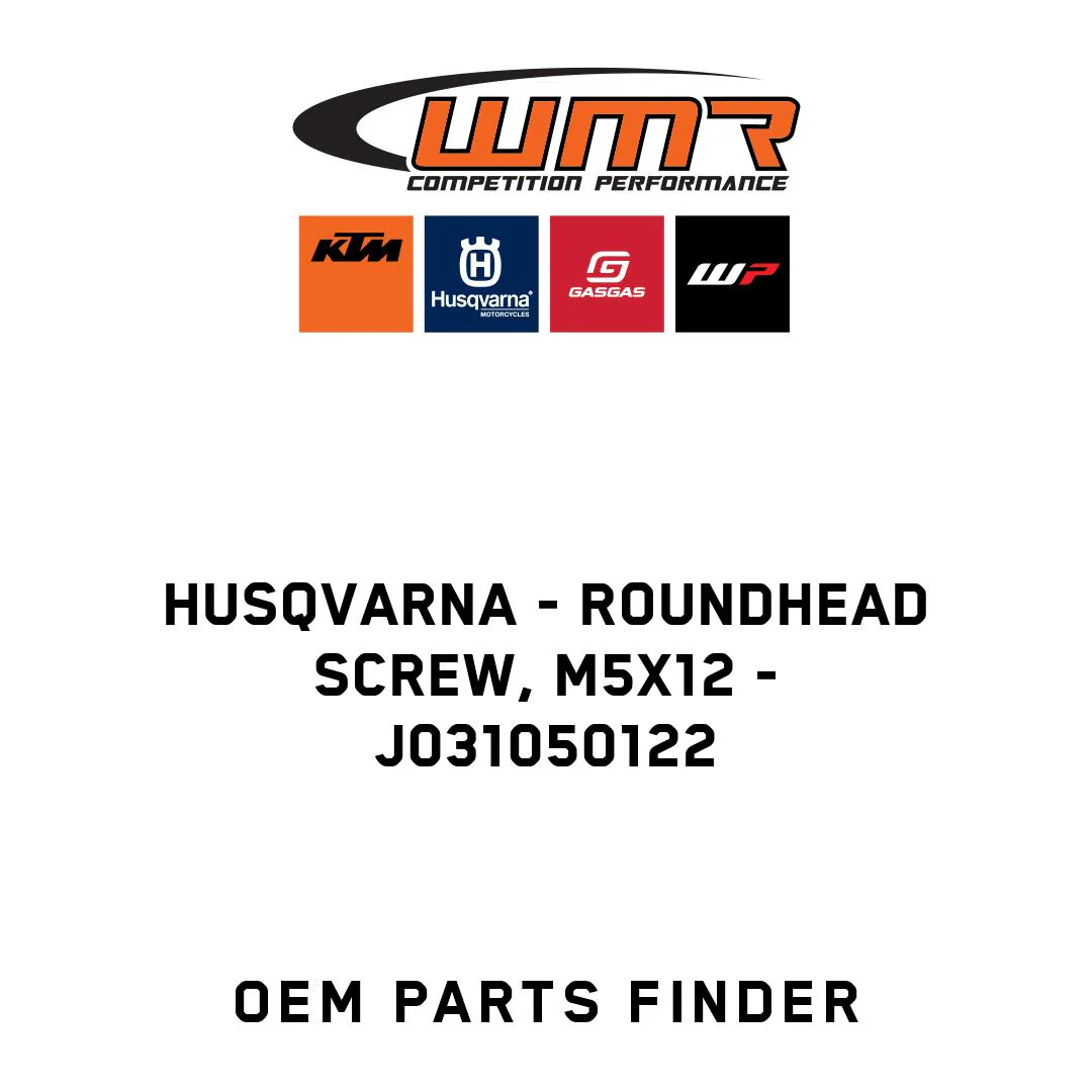 Husqvarna - Roundhead screw, M5x12 - J031050122