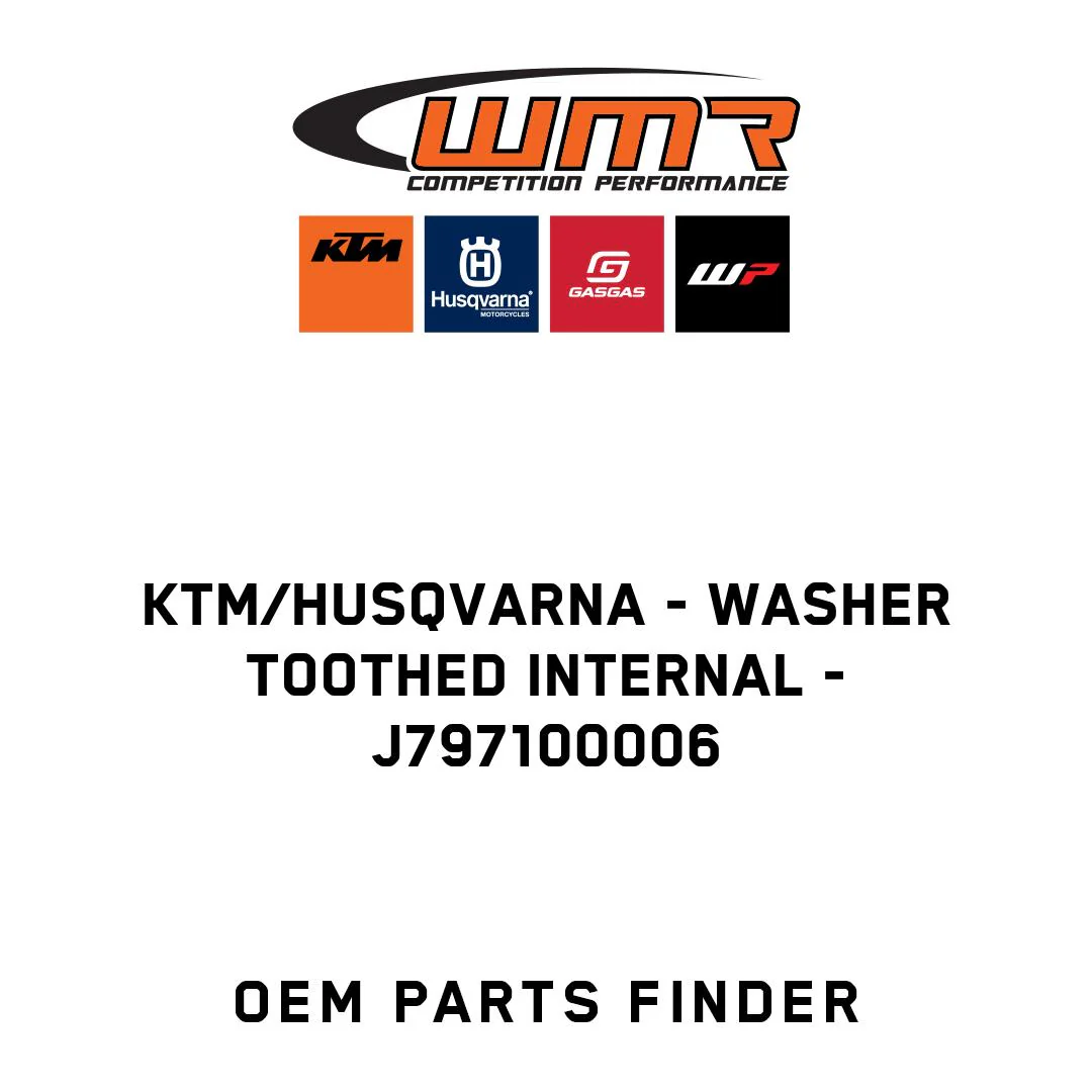 KTM/Husqvarna - washer toothed internal - J797100006
