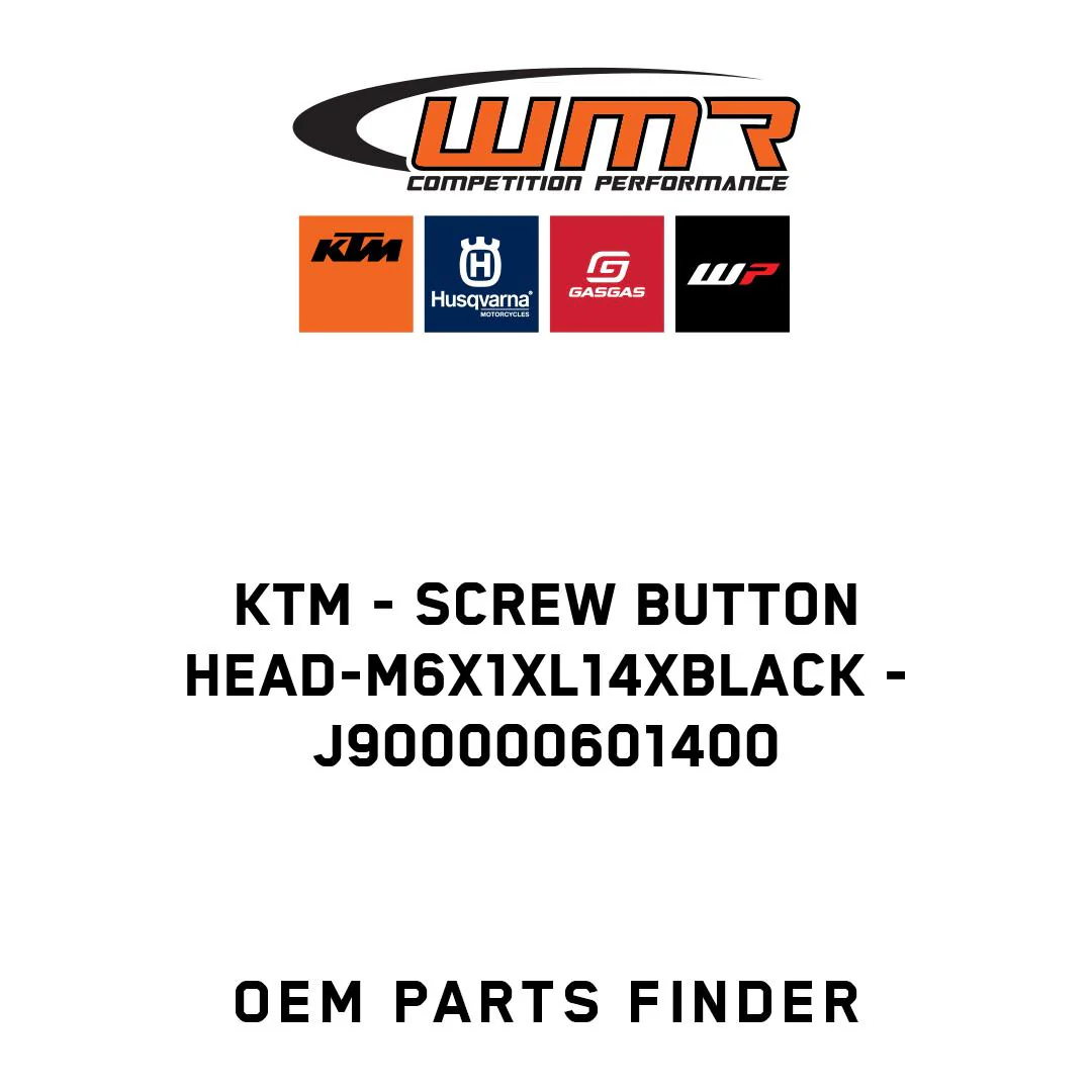 KTM - screw button head-m6x1xl14xblack - J900000601400