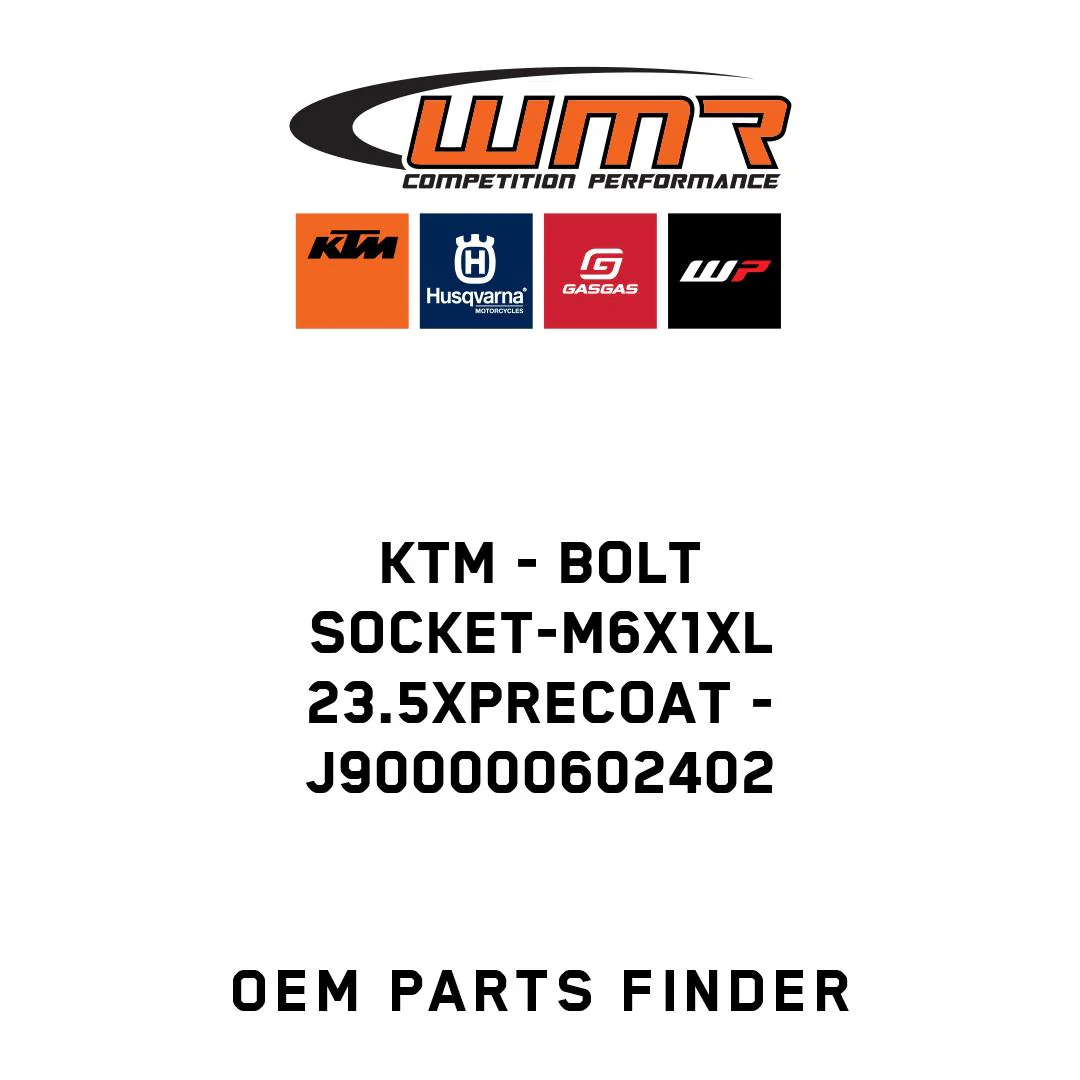 KTM - BOLT SOCKET-M6X1XL 23.5XPRECOAT - J900000602402