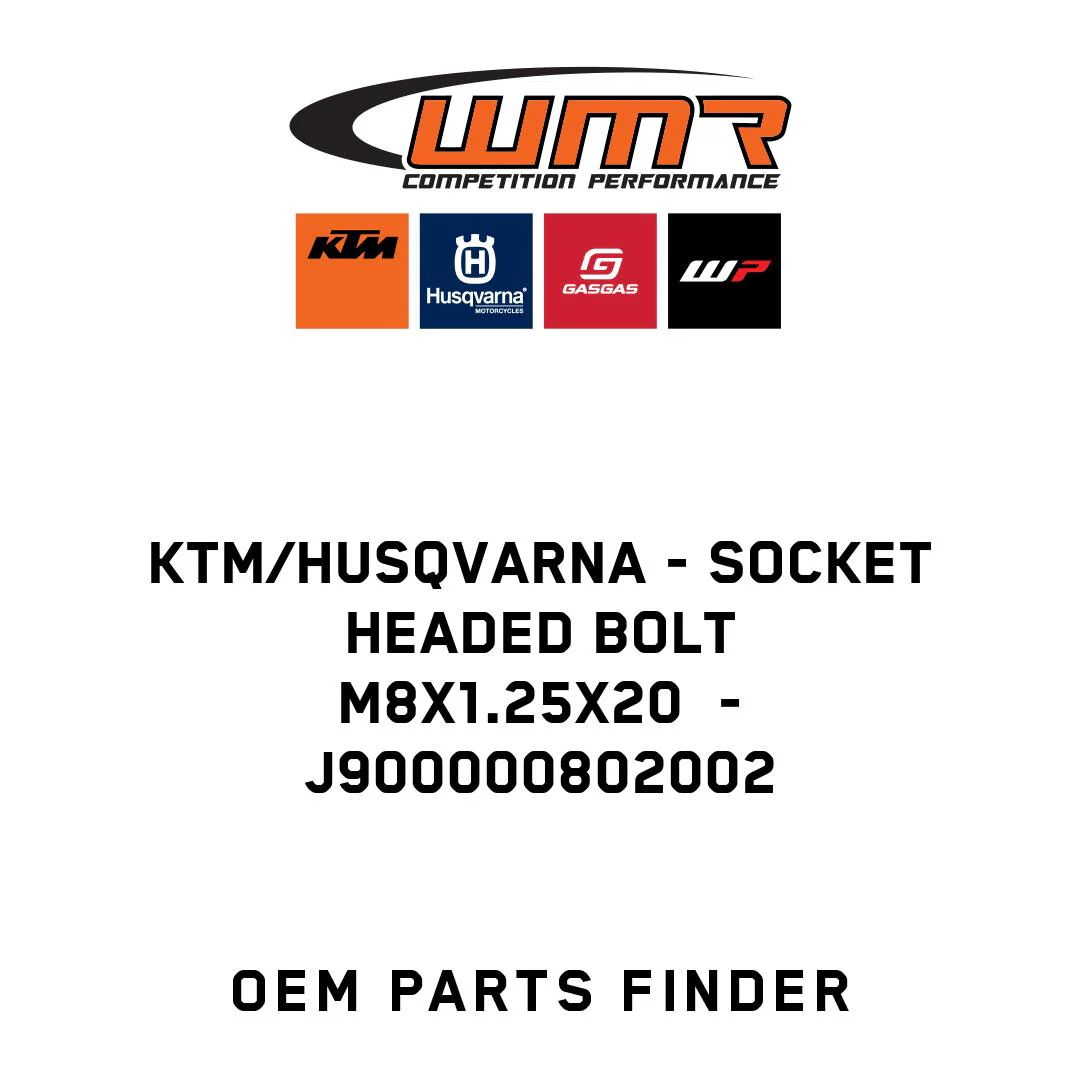 KTM/Husqvarna - SOCKET HEADED BOLT M8X1.25X20  - J900000802002