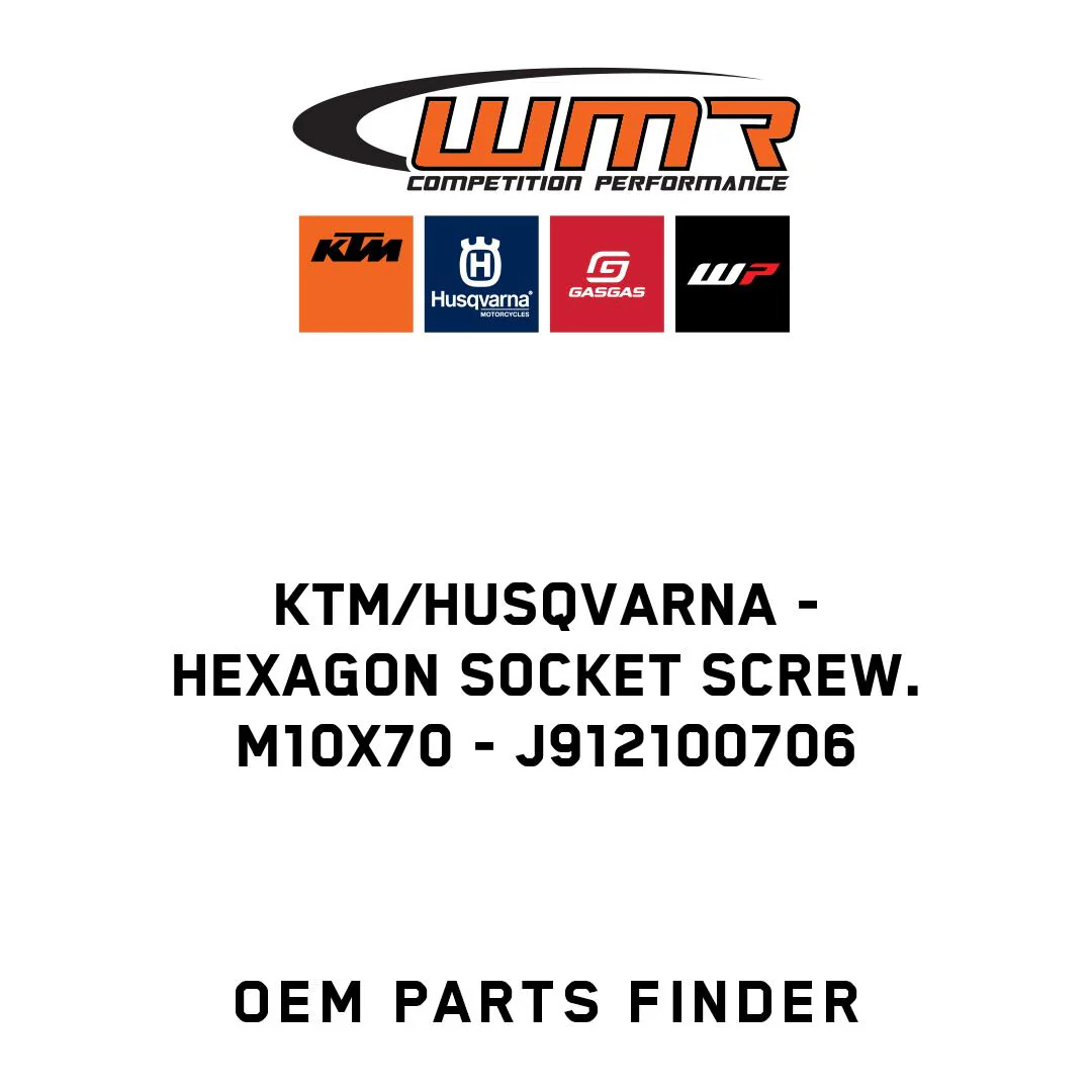 KTM/Husqvarna - Hexagon socket screw. M10x70 - J912100706