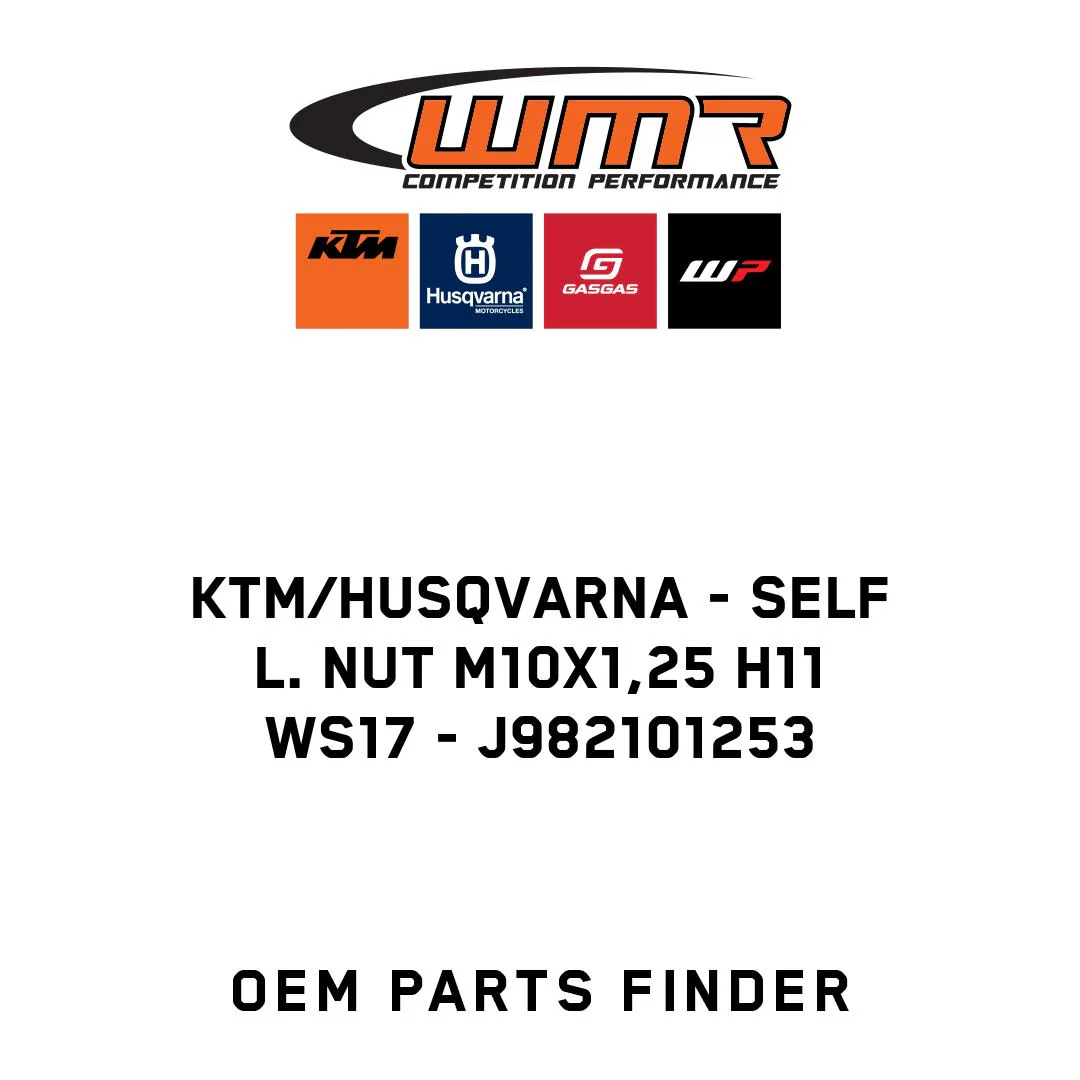 KTM/Husqvarna - SELF L. NUT M10X1,25 H11 WS17 - J982101253