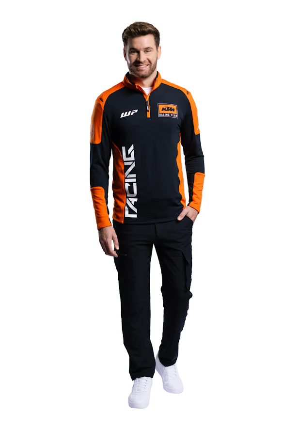 KTM Team Halfzip Sweater Orange/Black - Image 3