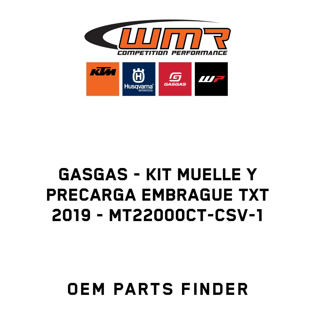 GASGAS - KIT MUELLE Y PRECARGA EMBRAGUE TXT 2019 - MT22000CT-CSV-1