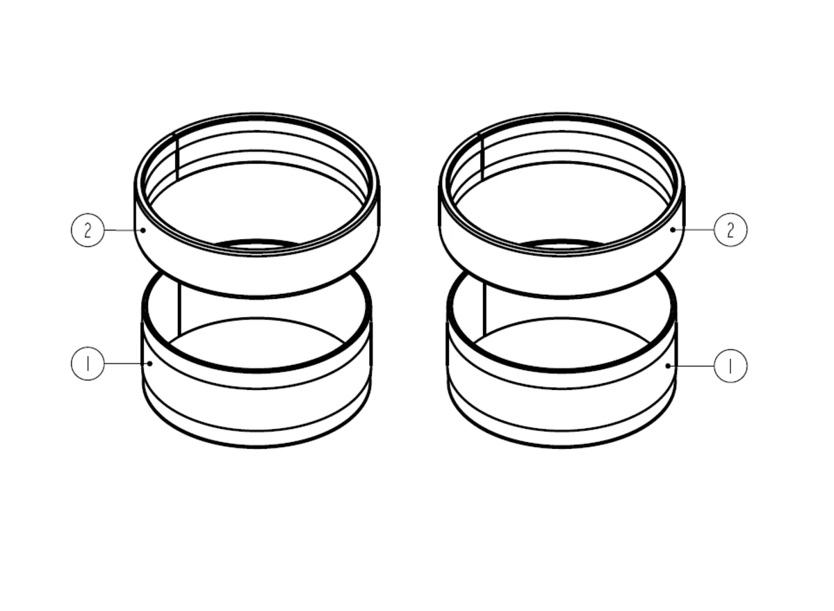 KTM/Husqvarna/GASGAS - Guide bushing set fork 48mm - R14047