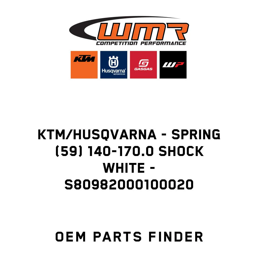 KTM/Husqvarna - Spring (59) 140-170.0 shock white - S80982000100020