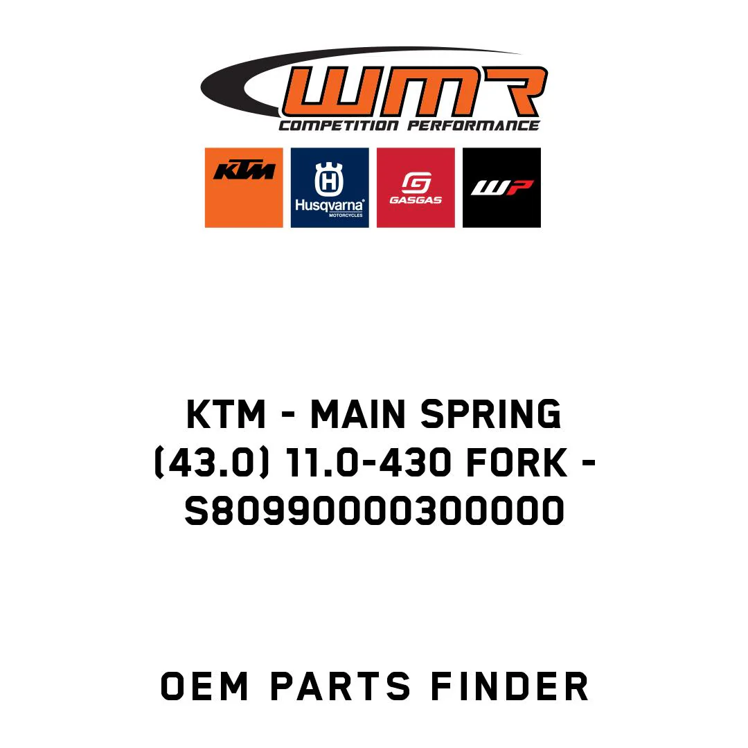 KTM - main spring (43.0) 11.0-430 fork - S80990000300000