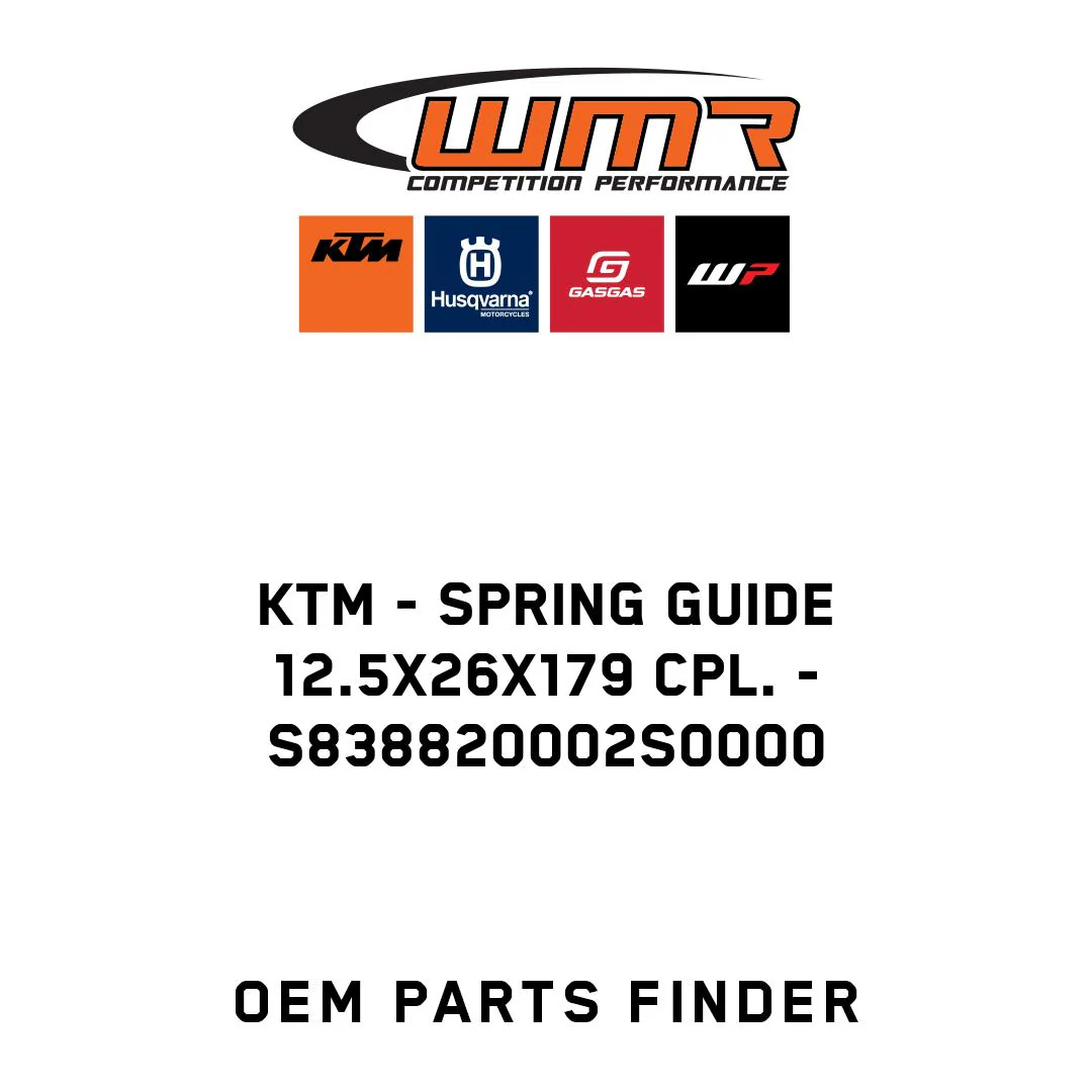 KTM - spring guide 12.5x26x179 cpl. - S838820002S0000
